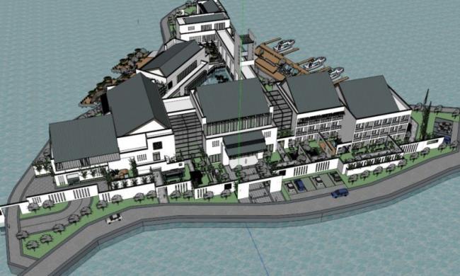 Sketchup商业模型|多层会所,中式风格 Sketchup商业模型|多层会所,中式风格