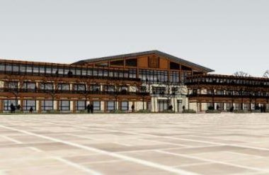 Sketchup酒店模型|多层酒店,木结构,中式风格-BIM建筑网