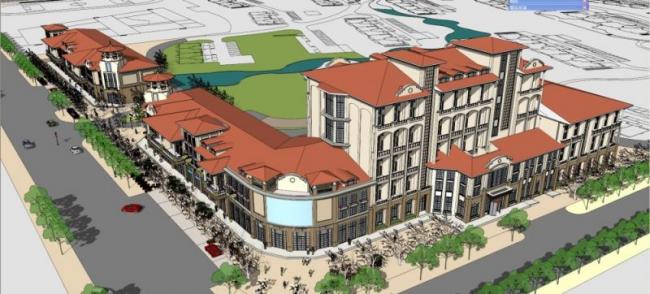 Sketchup商业模型|多层商业街,古典风格 Sketchup商业模型|多层商业街,古典风格