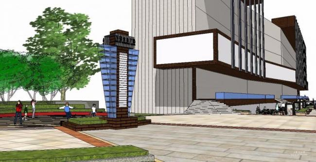 Sketchup景观模型|商业景观,现代风格 Sketchup景观模型|商业景观,现代风格