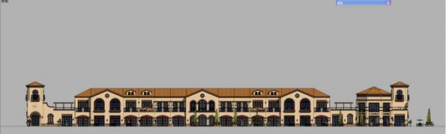 Sketchup商业模型|低层商业建筑,古典风格 Sketchup商业模型|低层商业建筑,古典风格