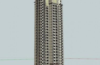Sketchup住宅模型|超高层住宅,古典风格-BIM建筑网