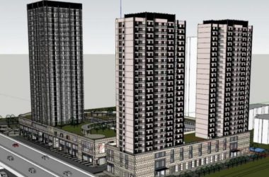Sketchup住宅模型|高层住宅,底层商业,居住建筑,古典风格-BIM建筑网