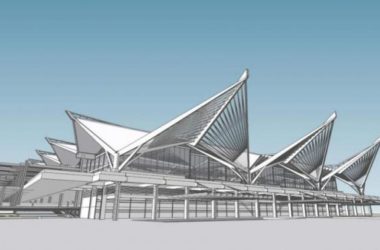 Sketchup车站路桥|杭州东火车站，低层，现代风格-BIM建筑网