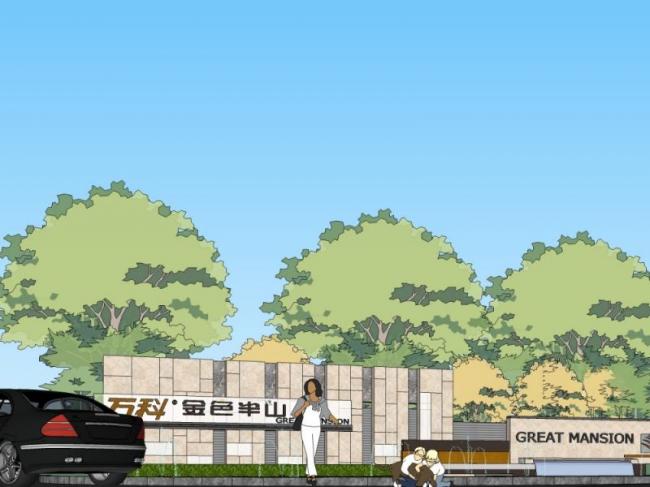 Sketchup景观模型|景观墙,现代风格 Sketchup景观模型|景观墙,现代风格