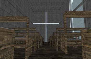 Sketchup文化模型|光之教堂,现代风格,文化建筑,安藤忠雄-BIM建筑网