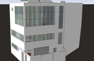 Sketchup住宅模型|多层工作室及公寓,柯布西耶,现代风格-BIM建筑网