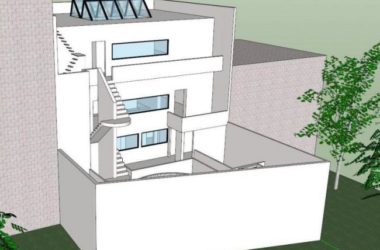 Sketchup住宅模型|多层住宅,柯布西耶,现代风格-BIM建筑网