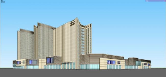 Sketchup综合体模型|高层综合体,现代风格 Sketchup综合体模型|高层综合体,现代风格