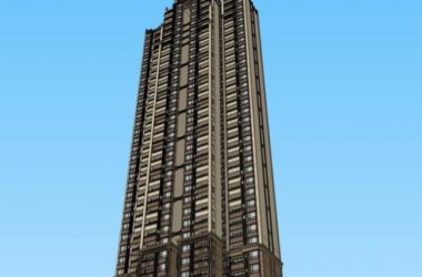 Sketchup住宅模型|超高层住宅,古典风格-BIM建筑网