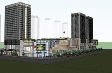 Sketchup综合体模型|商业综合体,现代风格-BIM建筑网