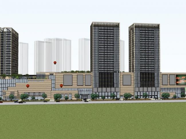 Sketchup综合体模型|商业综合体,现代风格 Sketchup综合体模型|商业综合体,现代风格
