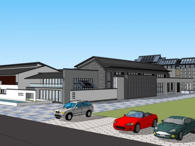 Sketchup商业模型|庭院,中式风格 Sketchup商业模型|庭院,中式风格