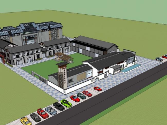 Sketchup商业模型|庭院,中式风格 Sketchup商业模型|庭院,中式风格