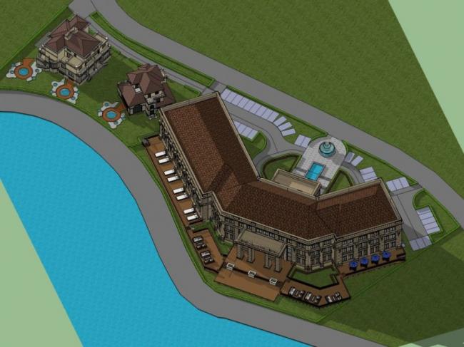 Sketchup商业模型|多层会所,古典风格 Sketchup商业模型|多层会所,古典风格