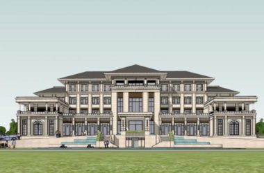 Sketchup酒店模型|多层酒店会所,古典风格-BIM建筑网