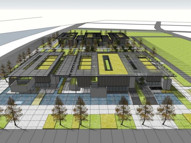 Sketchup商业模型|售楼中心,现代风格 Sketchup商业模型|售楼中心,现代风格