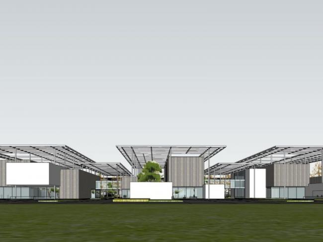 Sketchup商业模型|售楼中心,现代风格 Sketchup商业模型|售楼中心,现代风格