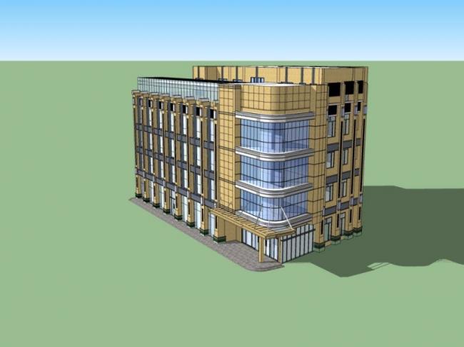 Sketchup办公模型|多层办公楼,现代风格 Sketchup办公模型|多层办公楼,现代风格