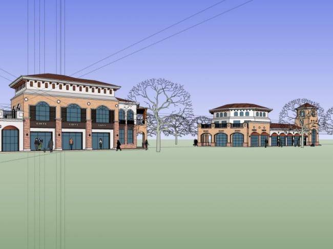 Sketchup商业模型|多层会所,古典风格 Sketchup商业模型|多层会所,古典风格