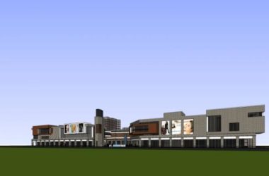 Sketchup商业模型|商业中心，现代风格-BIM建筑网