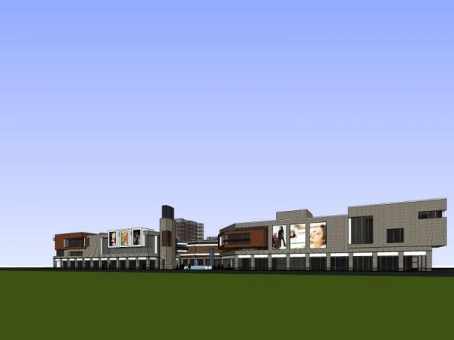 Sketchup商业模型|商业中心,现代风格 Sketchup商业模型|商业中心,现代风格