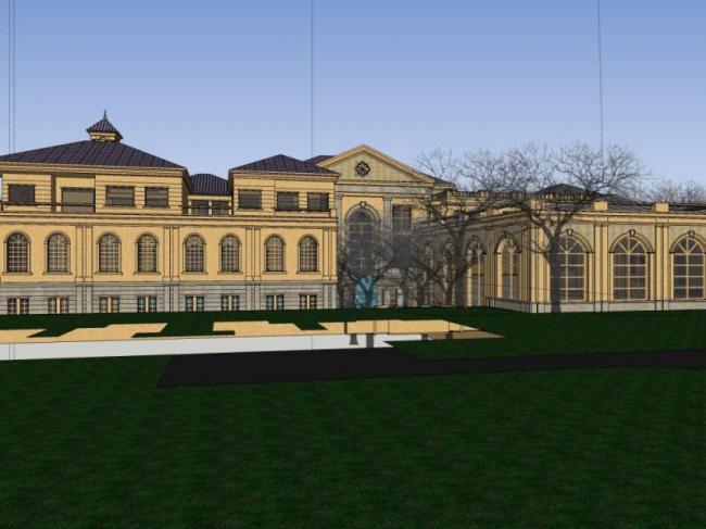 Sketchup商业模型|多层会所,古典风格 Sketchup商业模型|多层会所,古典风格