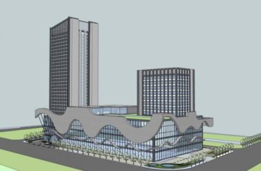 Sketchup综合体模型|多高层商业综合体,现代风格-BIM建筑网