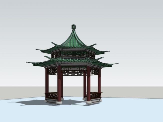 Sketchup小品模型|亭子,中式风格,小品 Sketchup小品模型|亭子,中式风格,小品