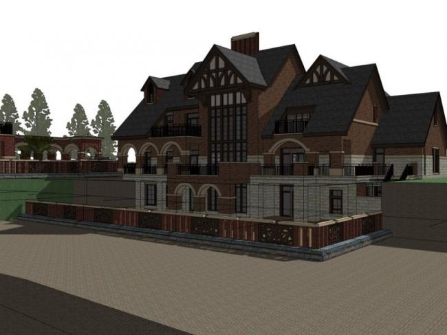 Sketchup商业模型|多层会所,古典风格 Sketchup商业模型|多层会所,古典风格