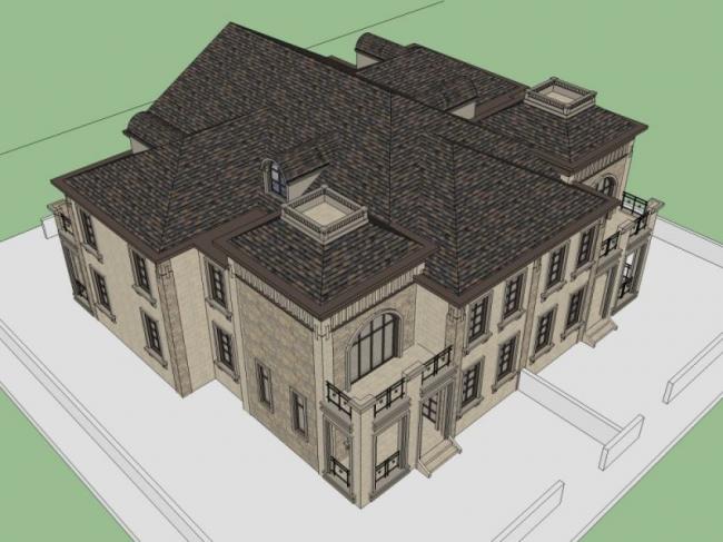 Sketchup商业模型|会所,古典风格 Sketchup商业模型|会所,古典风格