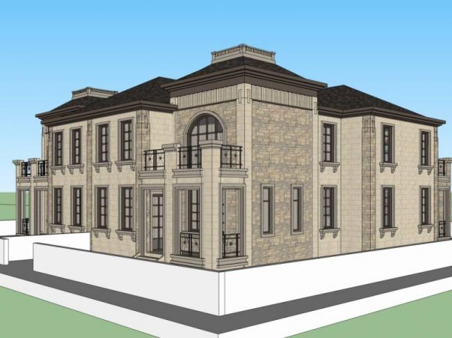 Sketchup商业模型|会所,古典风格 Sketchup商业模型|会所,古典风格