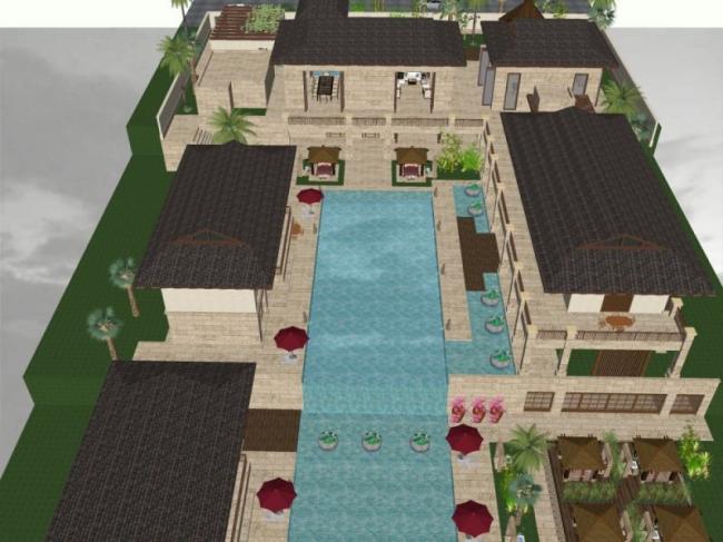 Sketchup商业模型|会所,现代风格 Sketchup商业模型|会所,现代风格