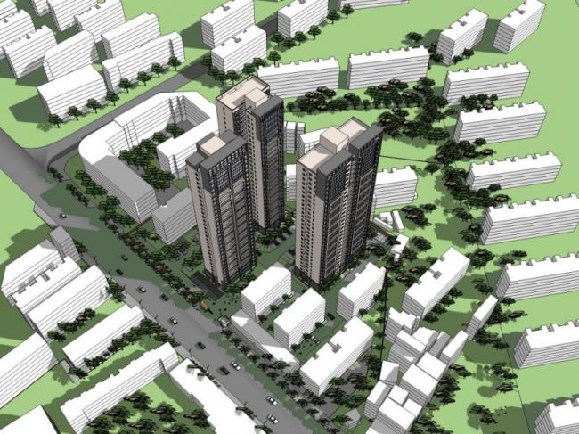 Sketchup综合体模型|高层综合体,现代风格 Sketchup综合体模型|高层综合体,现代风格