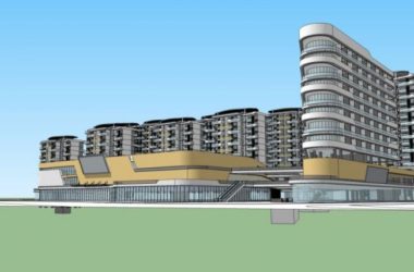 Sketchup综合体模型|多高层商住综合体，现代风格-BIM建筑网