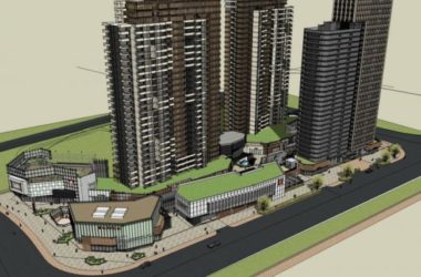 Sketchup综合体模型|超高层商业综合体，现代风格-BIM建筑网