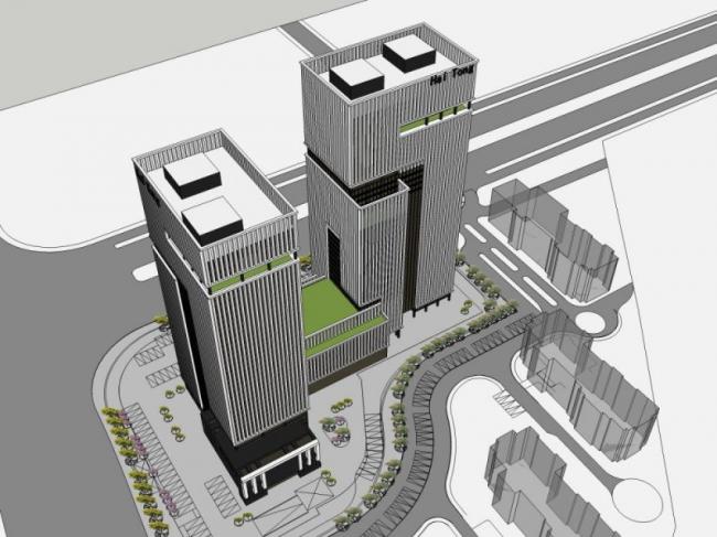 Sketchup办公模型|超高层办公楼,现代风格 Sketchup办公模型|超高层办公楼,现代风格