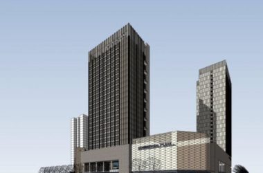 Sketchup综合体模型|超高层商业综合体，现代风格-BIM建筑网