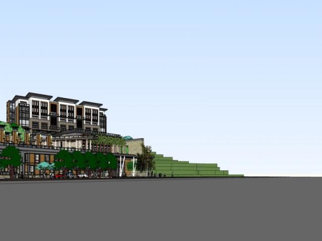 Sketchup酒店模型|山地酒店,古典风格 Sketchup酒店模型|山地酒店,古典风格