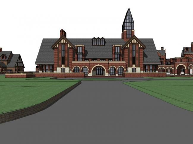 Sketchup商业模型|多层会所,英式风格 Sketchup商业模型|多层会所,英式风格