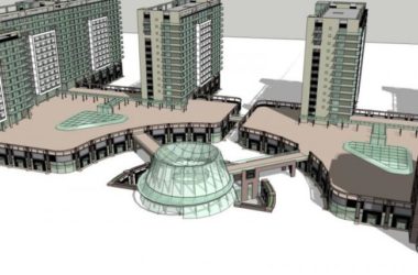 Sketchup综合体模型|多高层商业综合体,住宅,现代风格-BIM建筑网