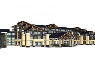 Sketchup酒店模型|多层酒店,中式风格-BIM建筑网