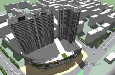 Sketchup综合体模型|超高层商业综合体,住宅,现代风格-BIM建筑网