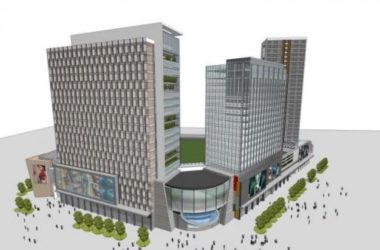 Sketchup综合体模型|多高层综合体,办公,住宅,现代风格-BIM建筑网