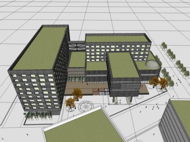 Sketchup酒店模型|多层酒店,现代风格 Sketchup酒店模型|多层酒店,现代风格