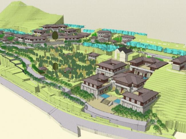 Sketchup酒店模型|多层酒店,中式风格 Sketchup酒店模型|多层酒店,中式风格