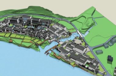Sketchup酒店模型|度假酒店,中式风格-BIM建筑网