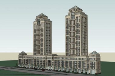 Sketchup综合体模型|多高层城市综合体,住宅,商业,古典风格-BIM建筑网