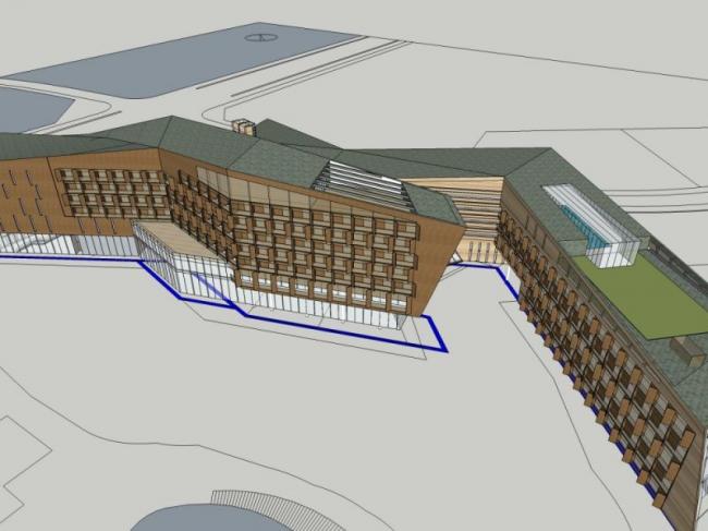 Sketchup酒店模型|多层酒店,现代风格 Sketchup酒店模型|多层酒店,现代风格