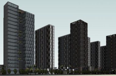 Sketchup综合体模型|超高层城市综合体,住宅,办公,现代风格-BIM建筑网